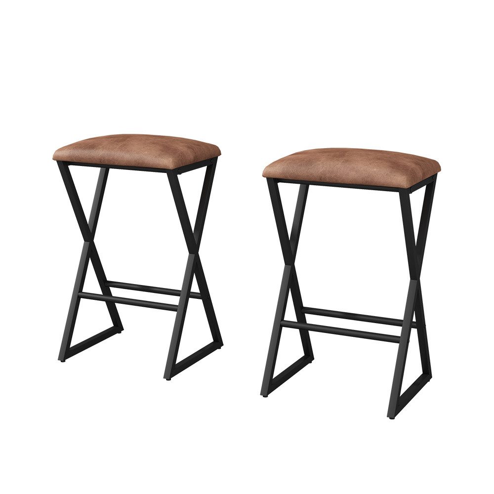 Vicco Barhocker Vault, Braun, 30 x 64 cm 2er Set günstig online kaufen