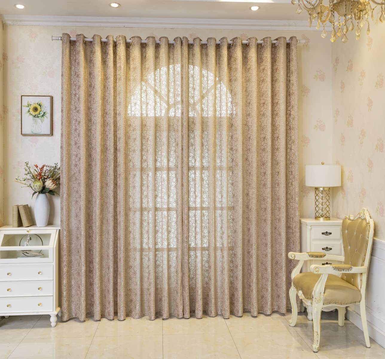 M&W DAS DESIGN Vorhang Wohnzimmer Schlafzimmer​​ Mit ösen 140Bx245H (1er), günstig online kaufen