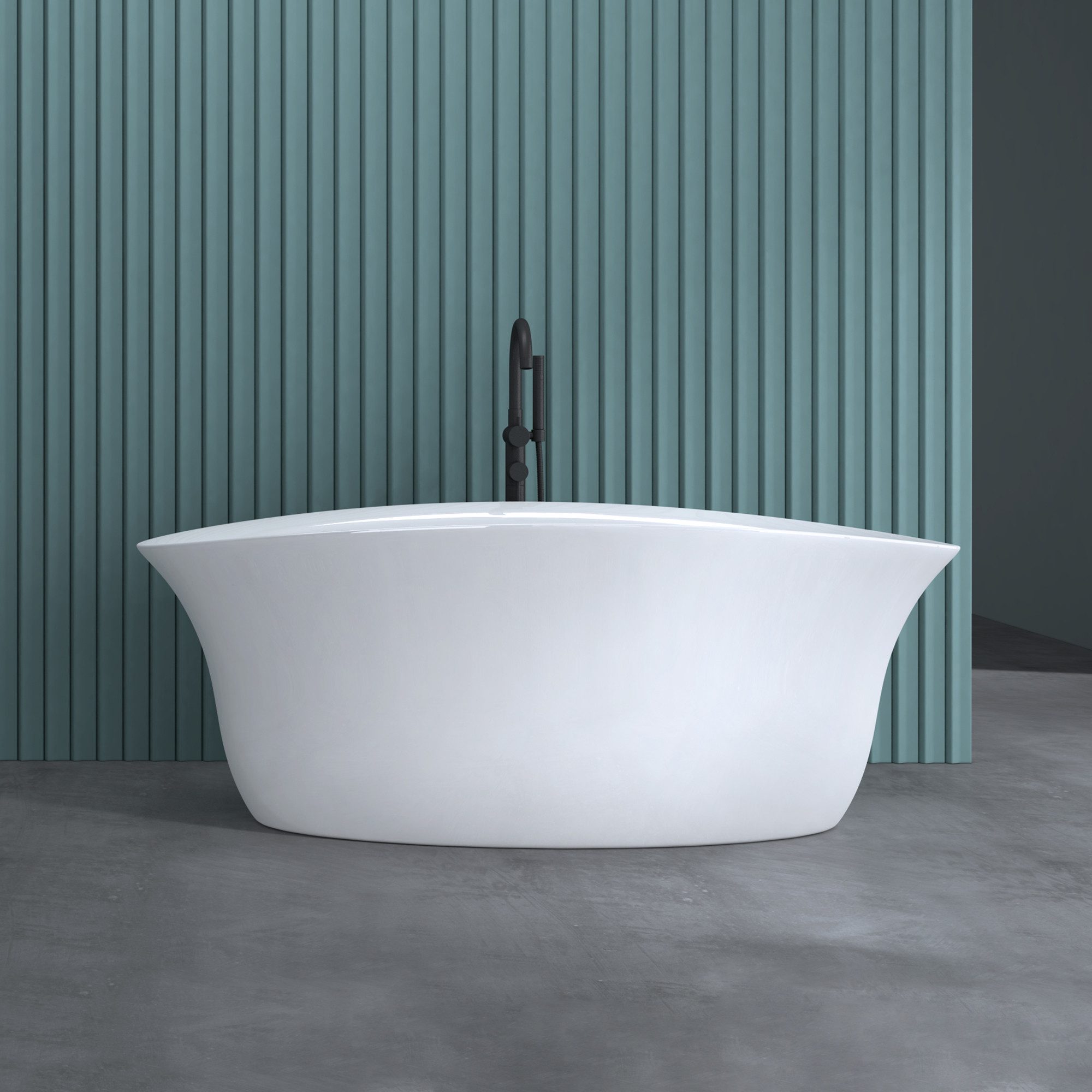 doporro Badewanne Design-Badewanne Freistehend inkl. Ablaufgarnitur günstig online kaufen