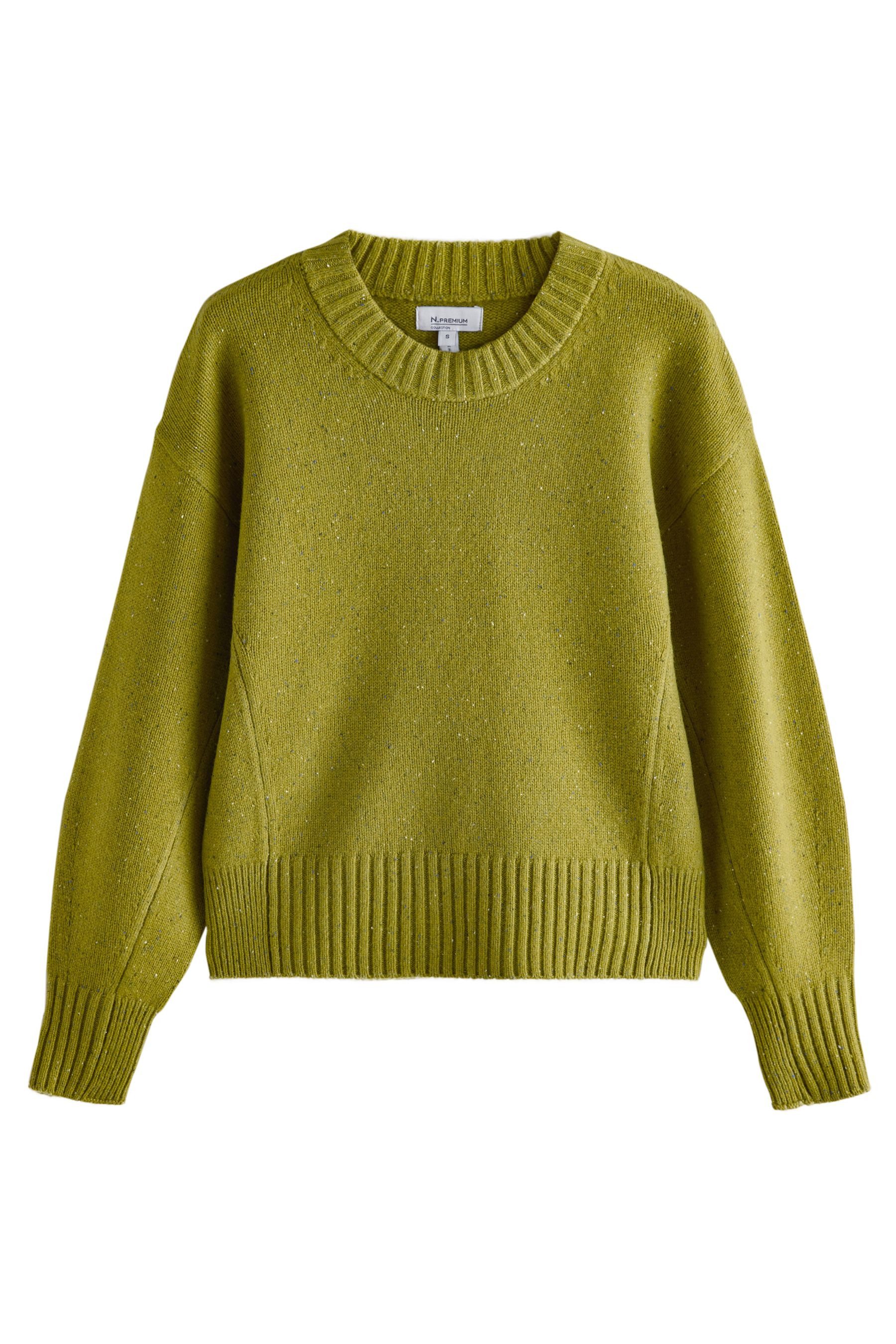 Strickpullover N. Premium noppiger Pullover aus 100 % Merinowolle