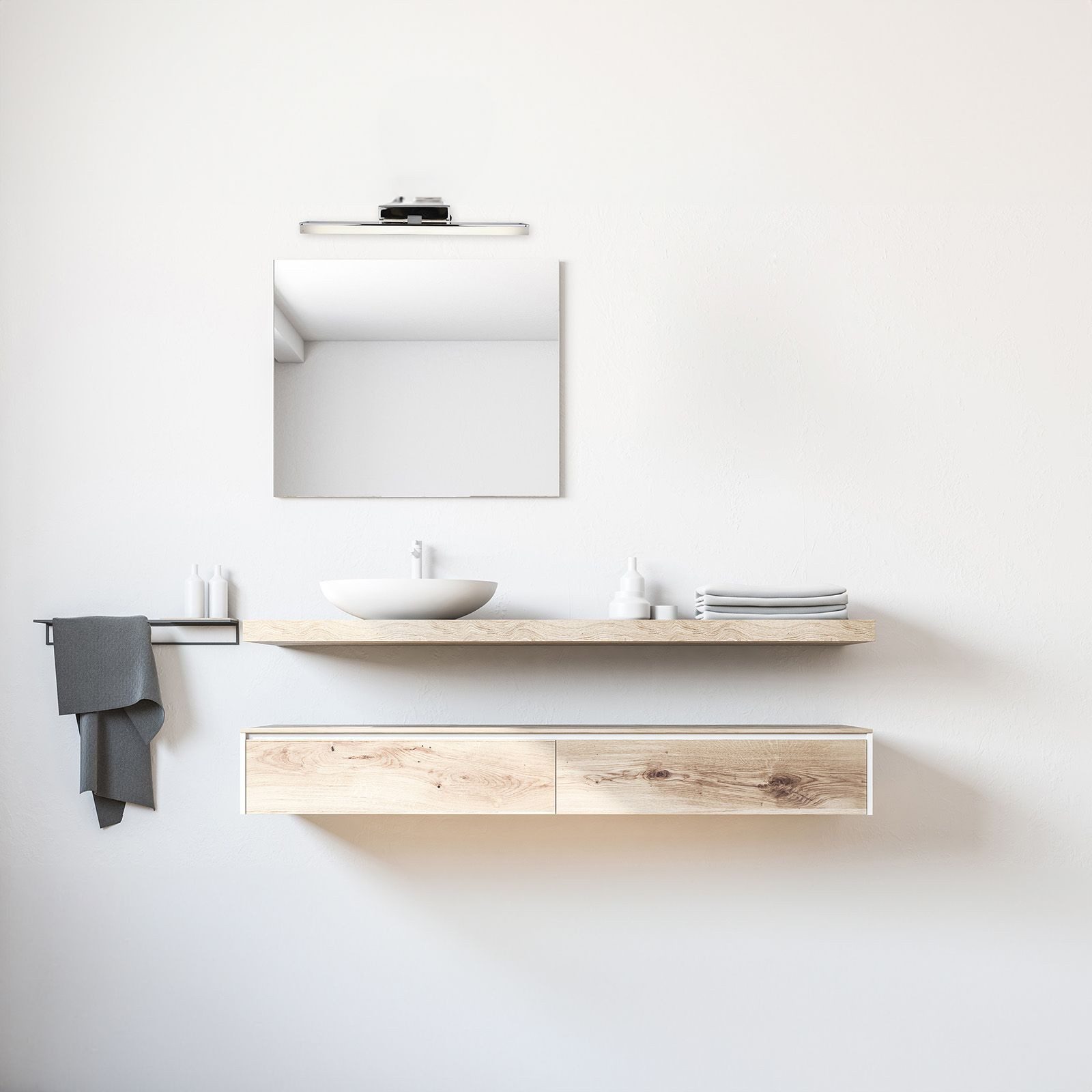 näve Außen-Wandleuchte Wandleuchte Innen Wandlampe Wohnzimmer Spiegelleuchte Bad