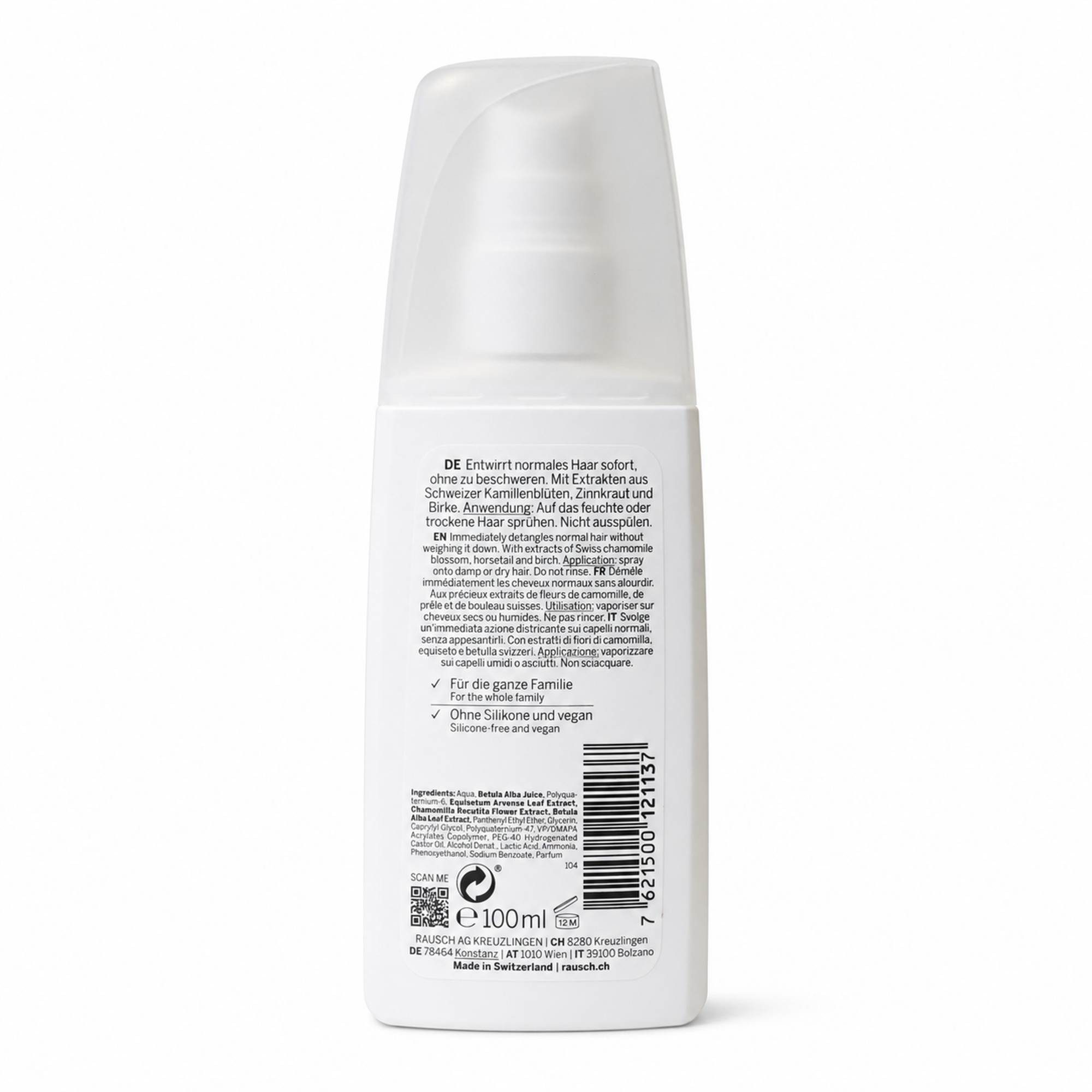 RAUSCH (Deutschland) GmbH Haarpflege-Spray RAUSCH Entwirr-Spray mit Schweizer Kräutern 100ml