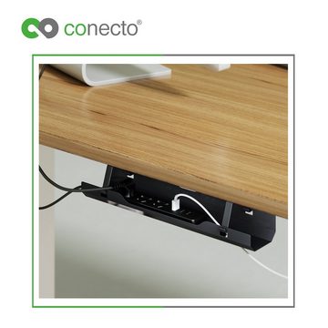 conecto Kabelkanal conecto® Schreibtisch Kabellhalterung, schwarz
