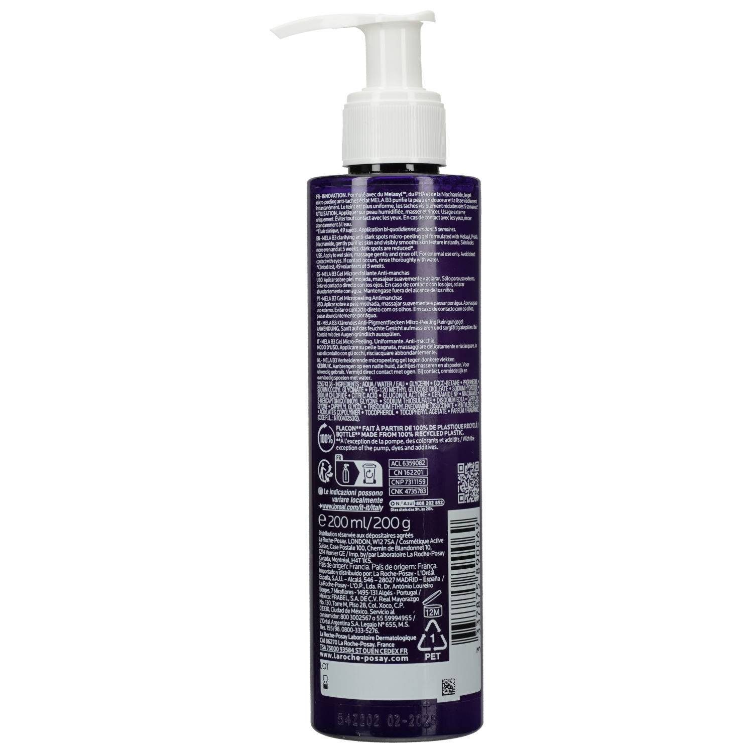 La Roche-Posay Gesichtsreinigungsgel ROCHE-POSAY MELA B3 Reinigung Gel 200ml