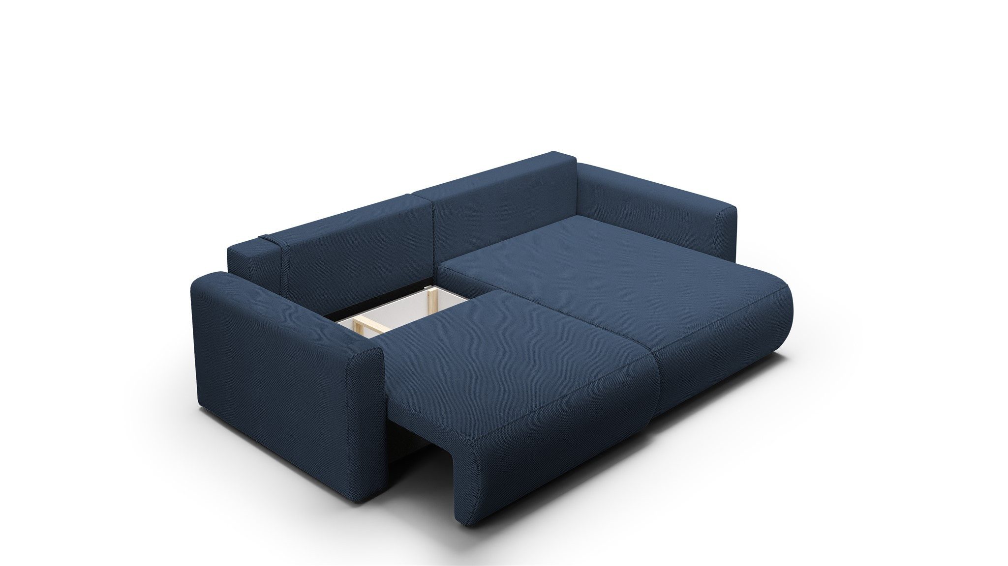 Fun Möbel Ecksofa Schlafsofa Sofa CHAIRA in Stoff Curio, Ottomane Links oder Rechts, Rundumbezug