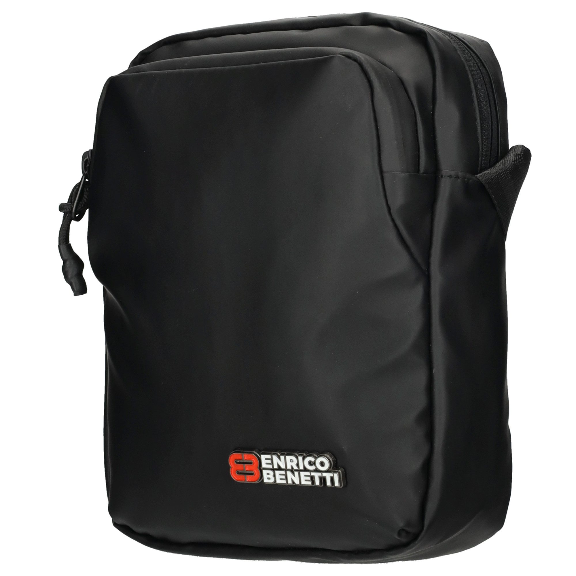 Enrico Benetti Umhängetasche Kleine Crossbody Tasche Herren (Schultertasche zum umhängen, schwarz, Geschenke für Männer), aus wasserabweisendem Material