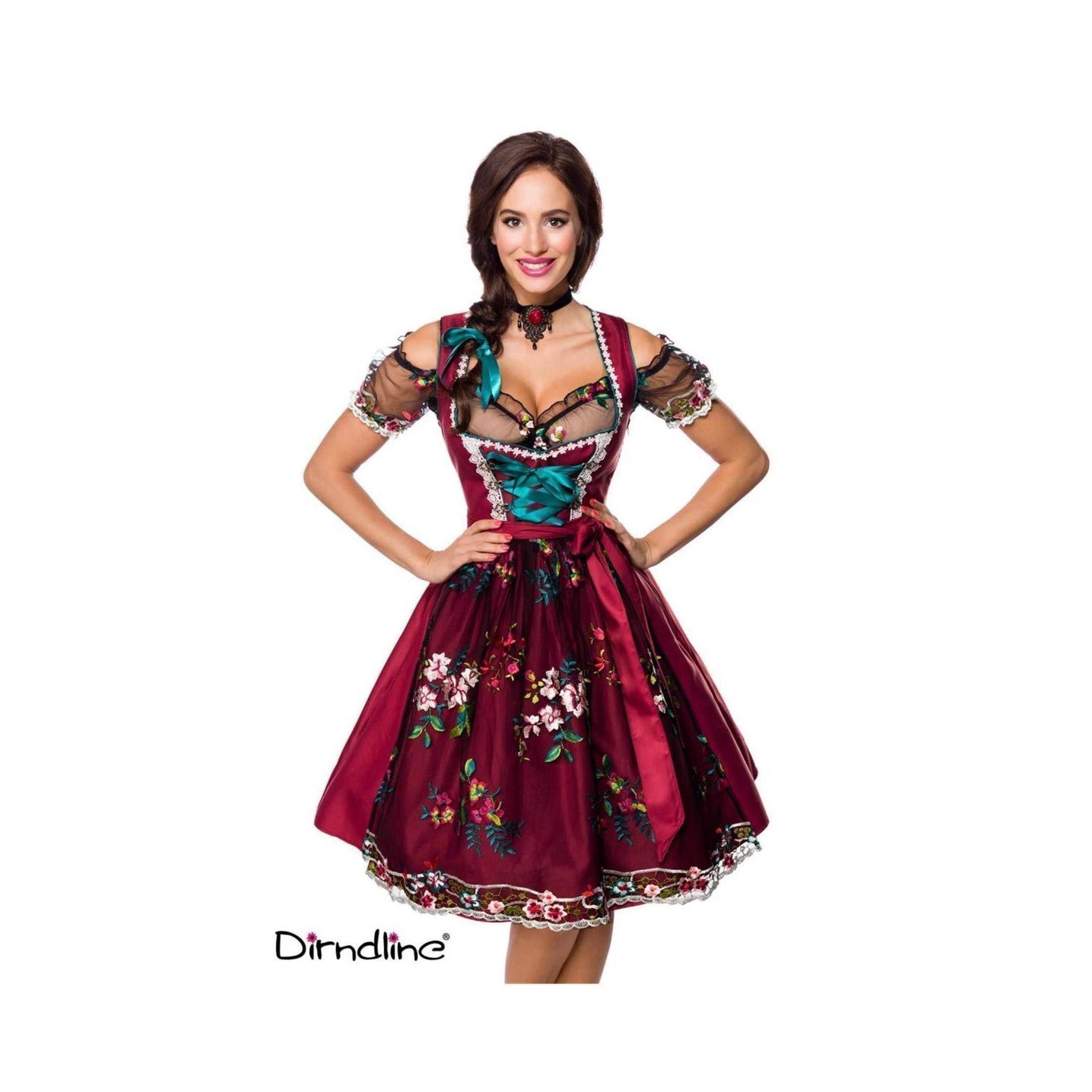 Dirndline Dirndl Dirndline - Dirndl inkl. Spitzenbluse - (2XL,3XL,L