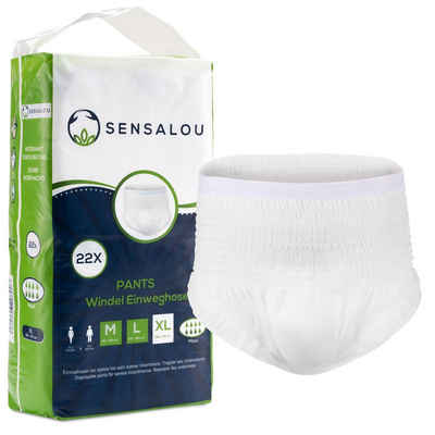 Sensalou Windeln Inkontinenz Pants Erwachsene Erwachsenenwindeln Hoeschenwindel Gr. XL (22-St), für starke Blasenschwäche
