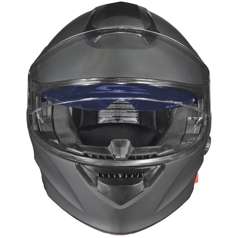 rueger-helmets Motorradhelm RS-983 Bluetooth Klapphelm Motorradhelm Conzept Motorrad Modular Helm ruegerRS-983 COM MattSchw XS