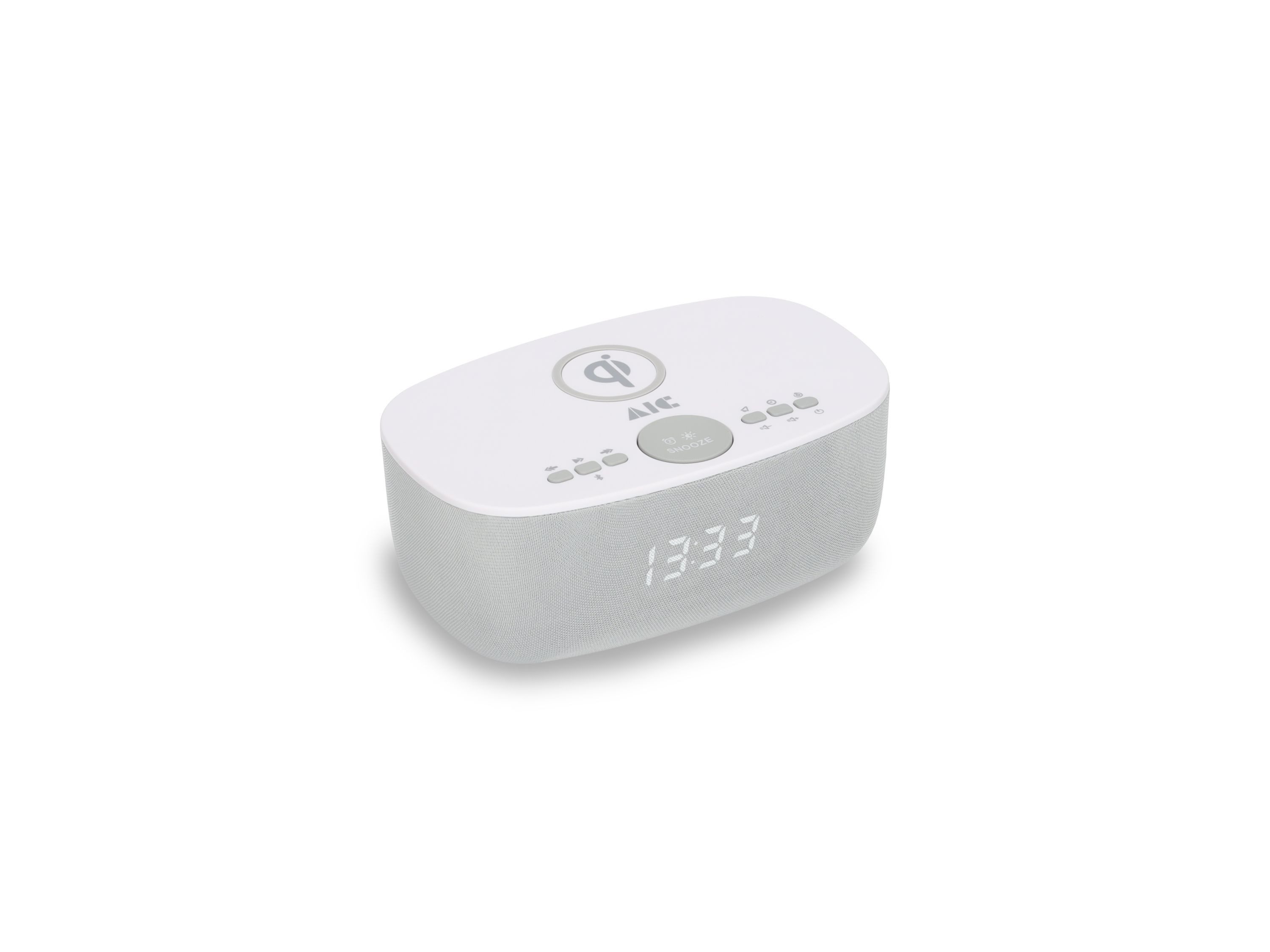 AIC AIC 28 BT weiß Radio (Radiowecker Designer Uhrenradio USB Bluetooth Induktives Laden) – Bild 2 von 5