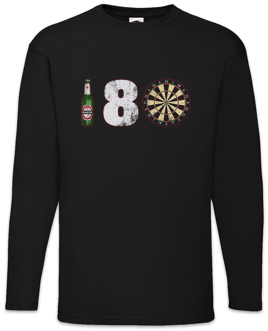 Langarmshirt 180 Darts Langarm T-Shirt Arrows Dart Target Zielscheibe Pfeile Profi