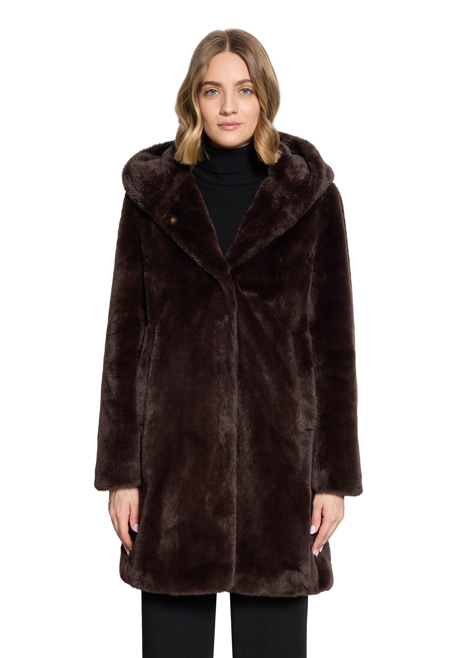 Betty Barclay Plüschjacke mit Kapuze