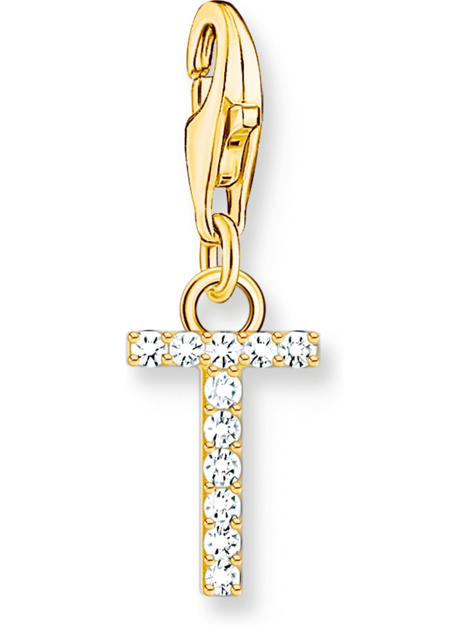 THOMAS SABO Kettenanhänger Thomas Sabo Damen-Charm 925er Silber Zirkonia