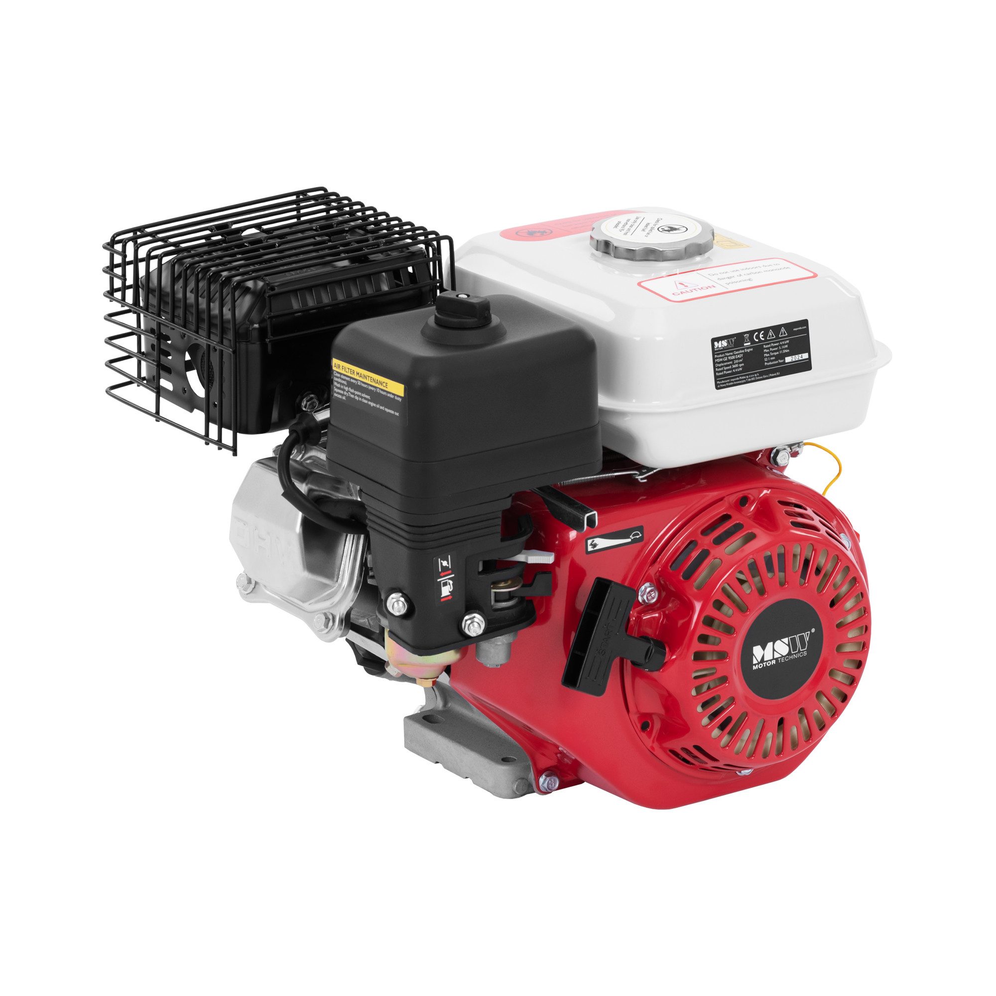 MSW Stromerzeuger 4-Takt-Motor 9 PS 210 ccm OHV Benzinmotor Kartmotor Standmotor