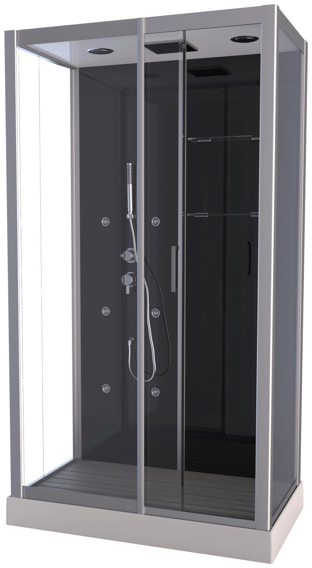 Marwell Komplettdusche Pacio, BxT: 115x85 cm, Einscheibensicherheitsglas, inkl. Armaturen