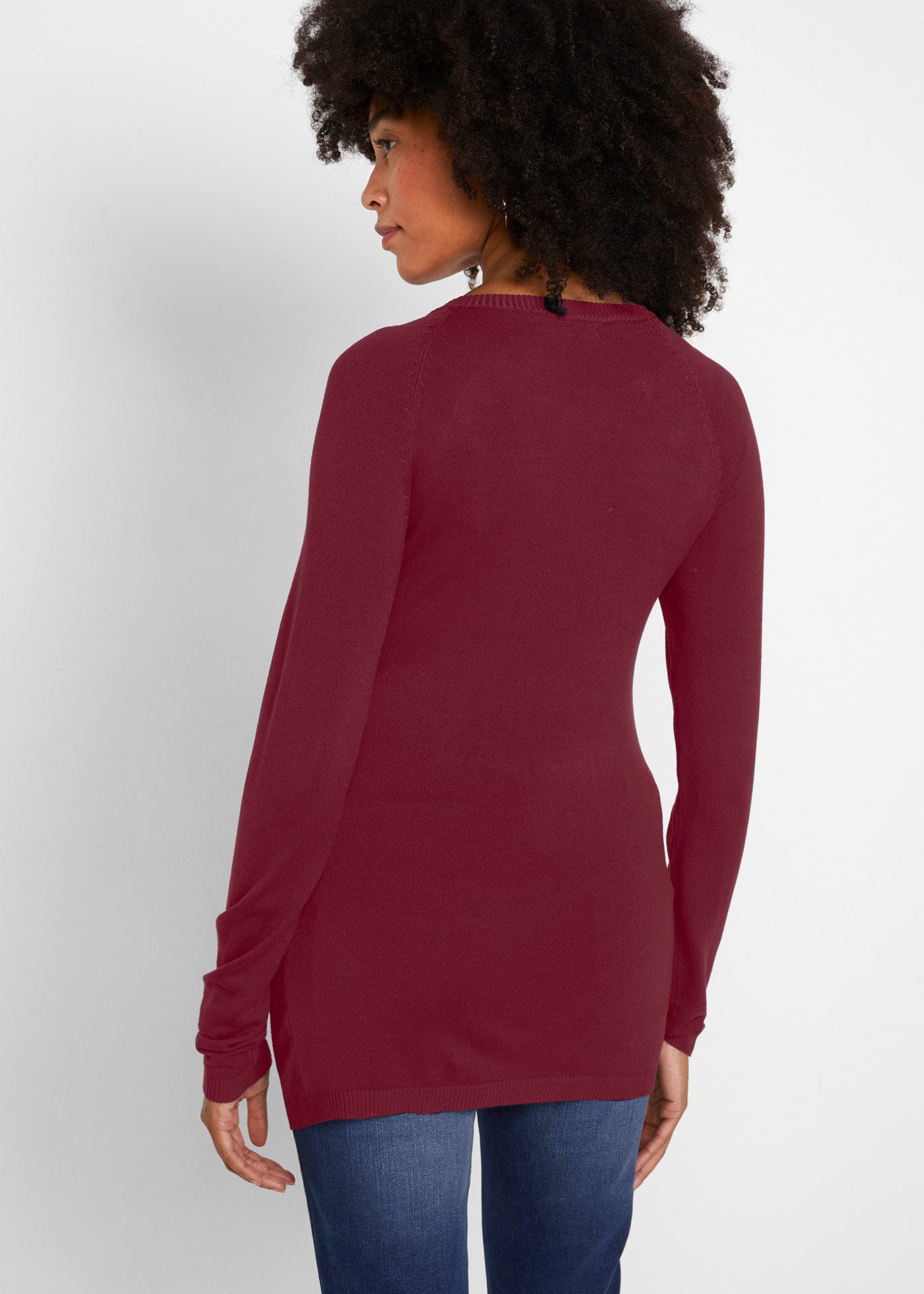 bonprix 2-in-1 Nursing Sweater: Maternity and Nursing Sweater in Fine Knit