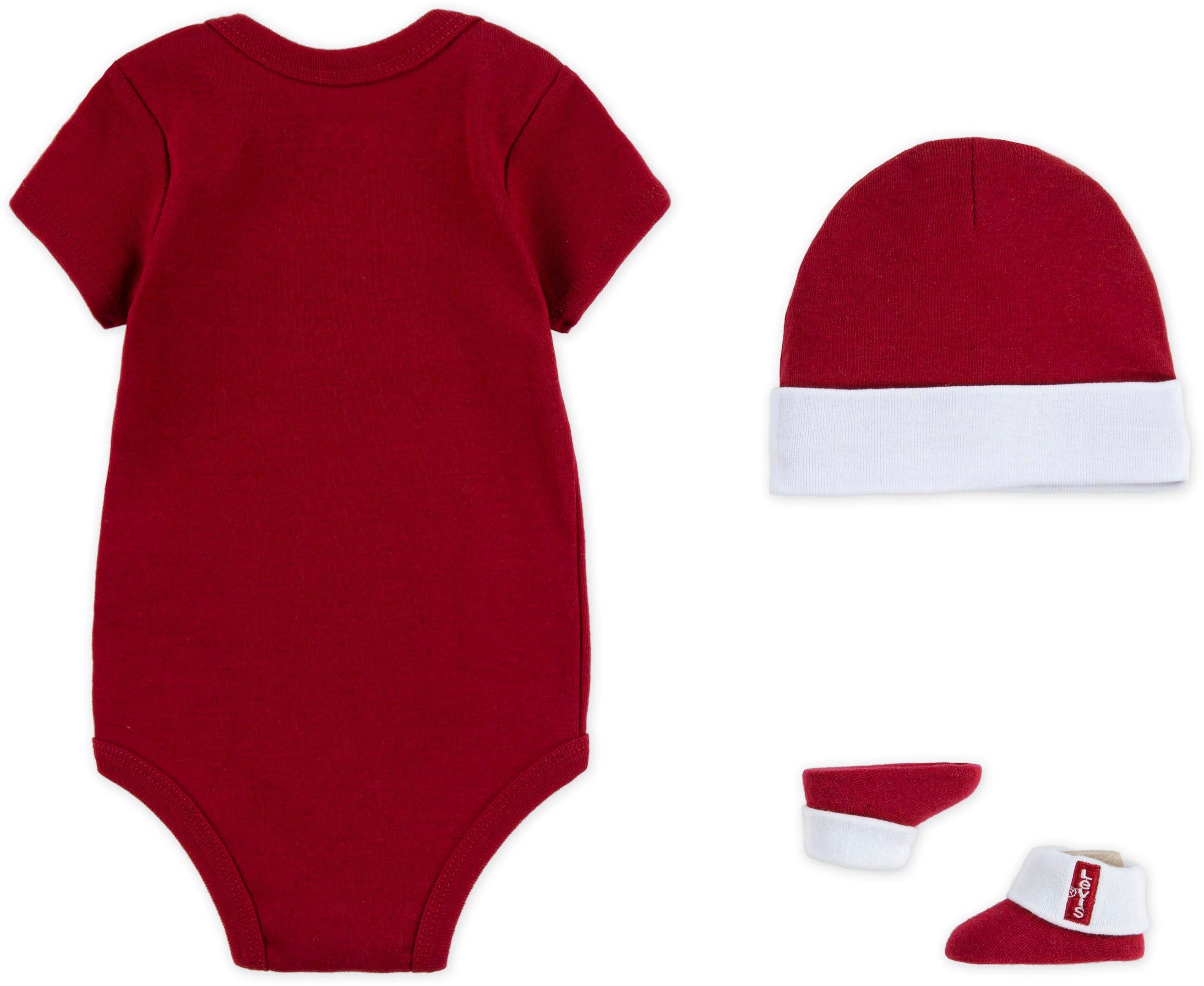 Neugeborenen-Geschenkset UNISEX 3-tlg) Levi's® Kids red (Set, Body