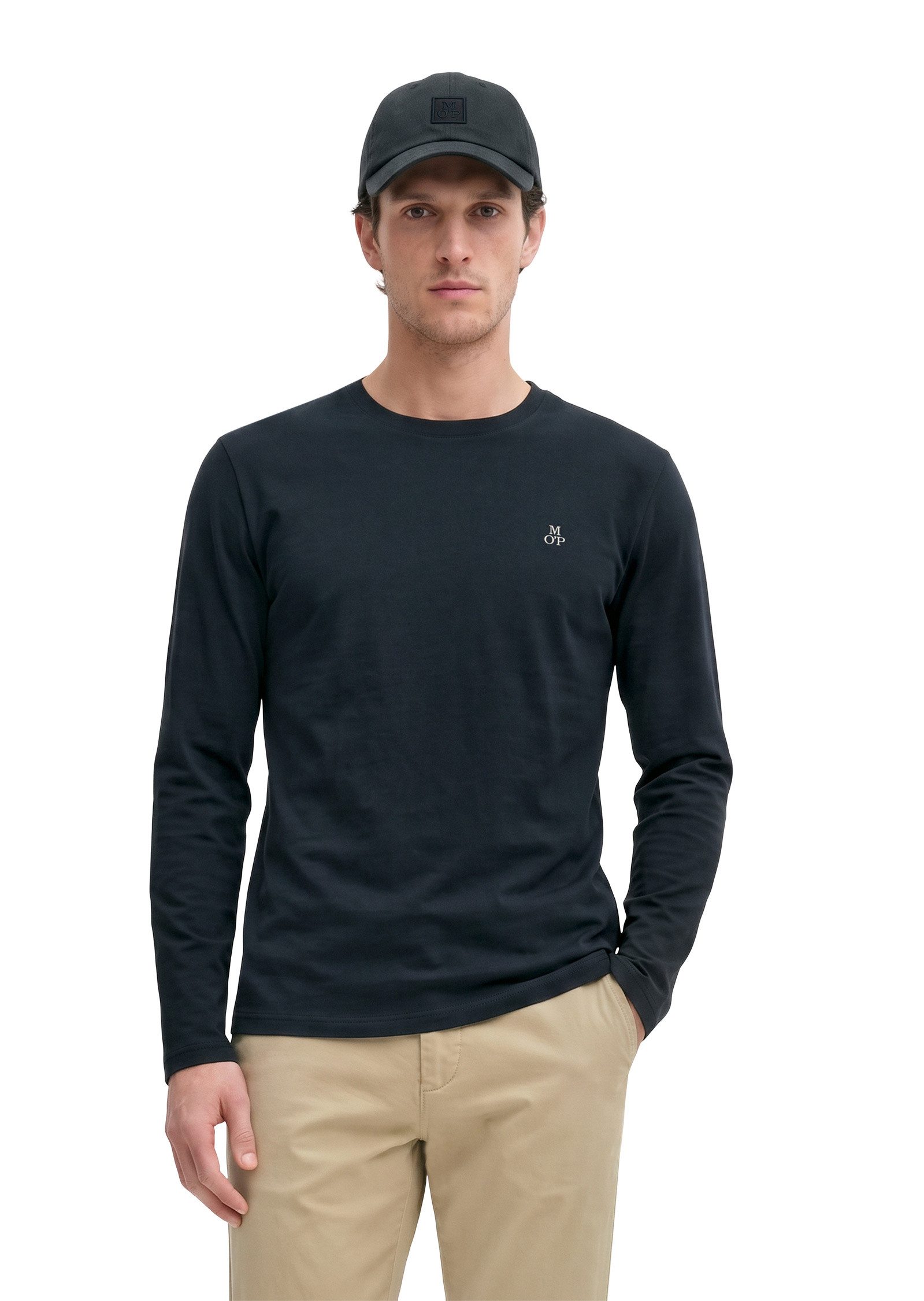 Marc O'Polo Langarmshirt aus reiner Bio-Baumwolle