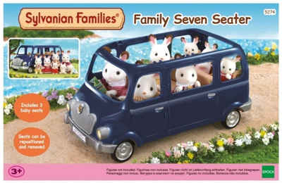 Sylvanian Families Puppen Fahrzeug Epoch Games "Familien Siebensitzer" Spielzeug Auto, (Set)