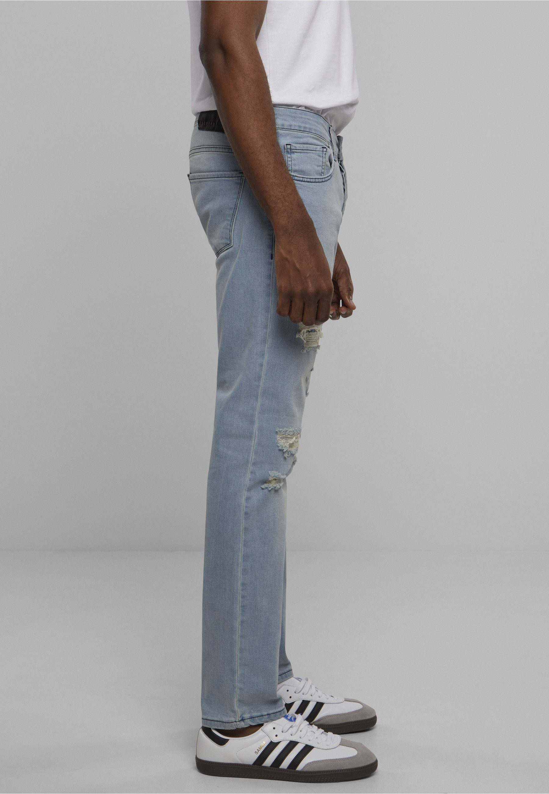 2Y Premium Bequeme Jeans 2Y Premium Herren 2Y Destroyed Slim Fit Denim