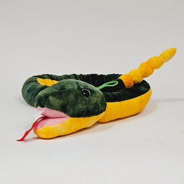soma Kuscheltier Plüschtier Plüschschlange XXL120cm Grün Gelb Anaconda Plüsch-Schlange (1-St), Super weicher Plüsch Stofftier Kuscheltier für Kinder zum spielen