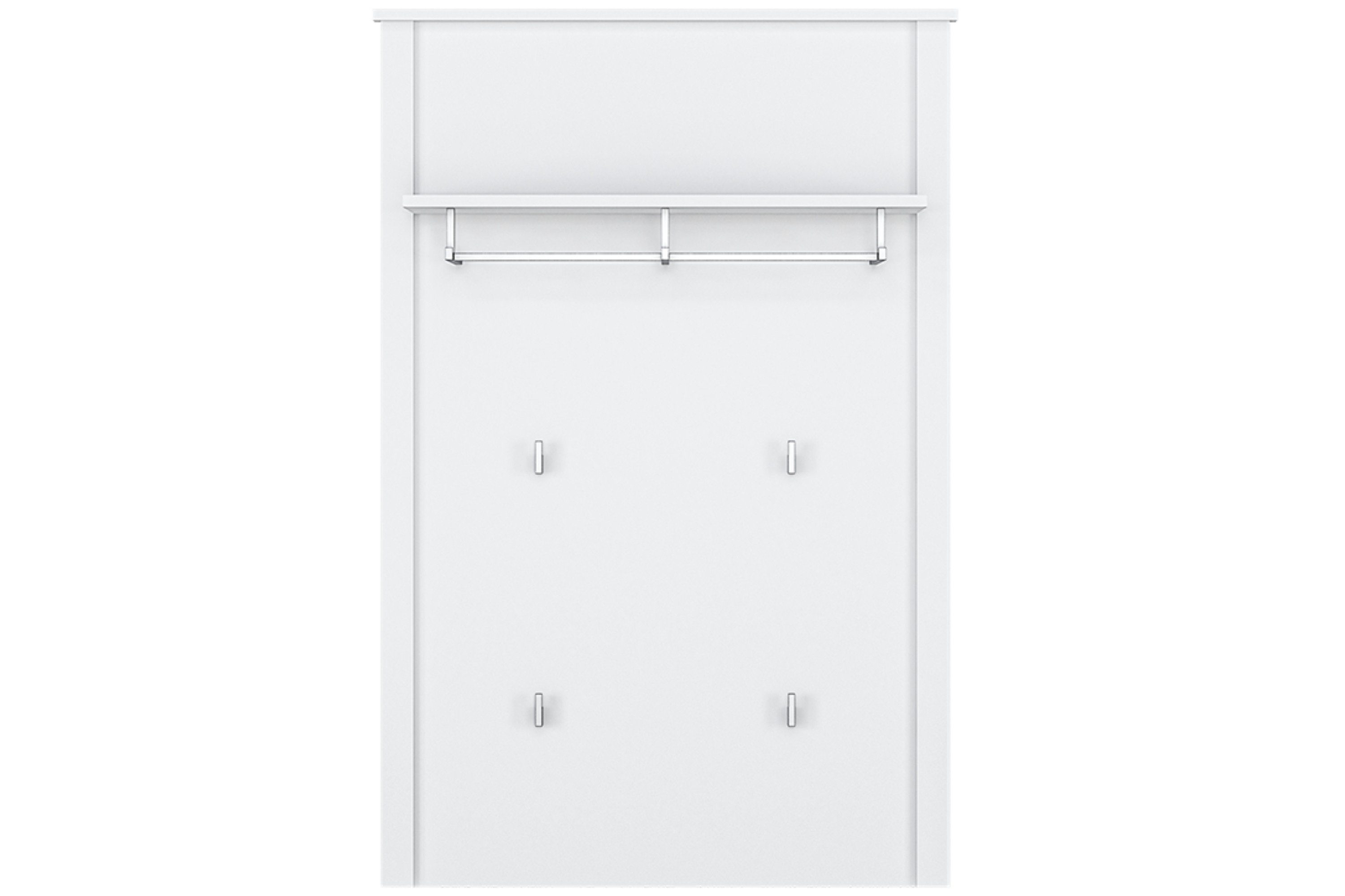 KONSIMO® Wandgarderobe FARGE Wandregal Garderobenhaken Garderobenpaneele, zeitloses Design, funktionell und vielseitig, passt zu jedem Stil