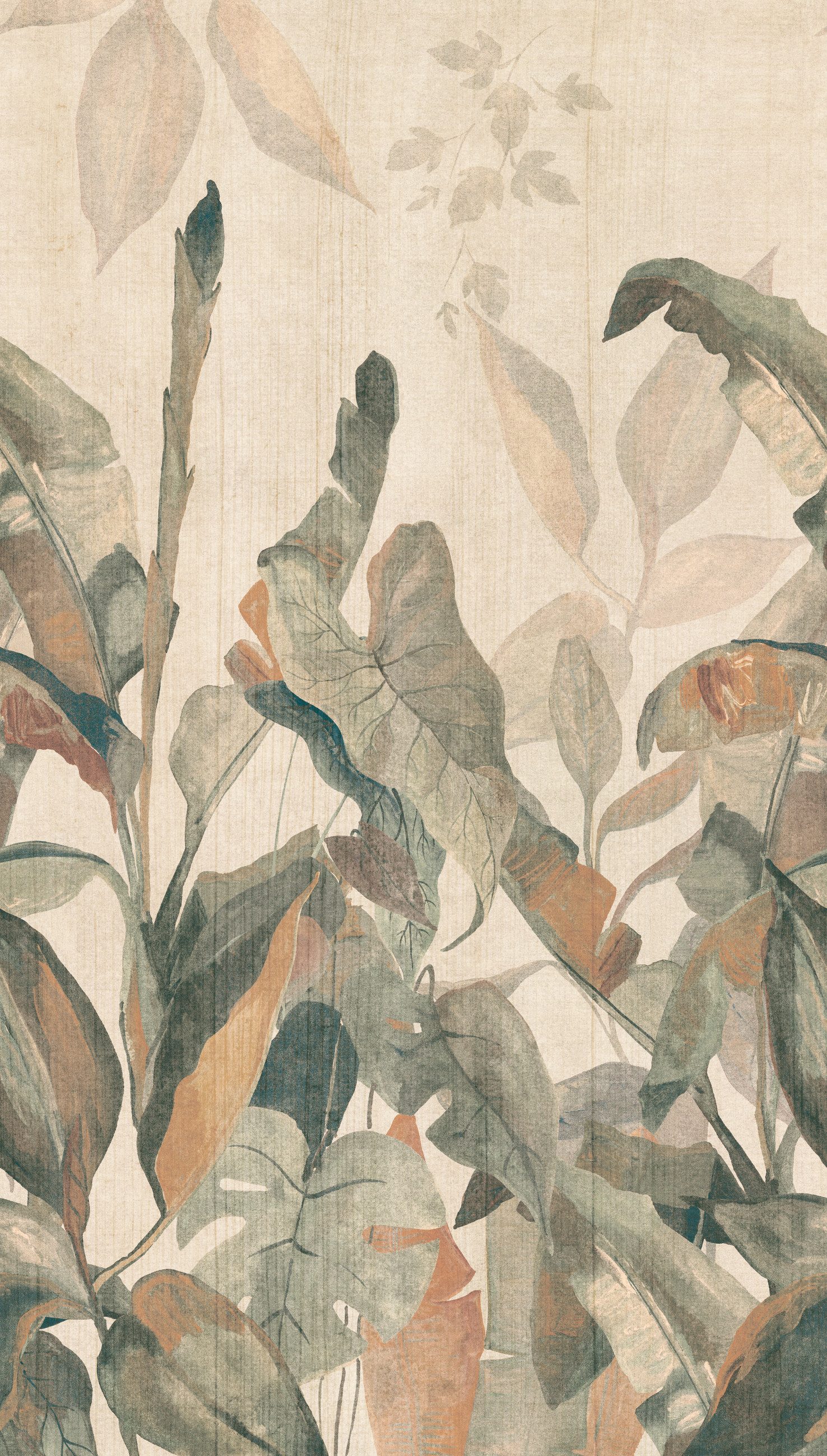 Rasch Fototapete SCHÖNER WOHNEN-Kollektion Fototapete RUSTIC TROPICS 360158, strukturiert, tropisch, botanisch, (1 St)