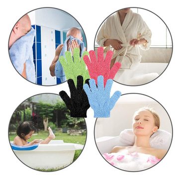 Lubgitsr Badebürste Peeling-Handschuhe, Badehandschuhe,Dusche, Spa, Massagehandschuhe, 1-tlg.