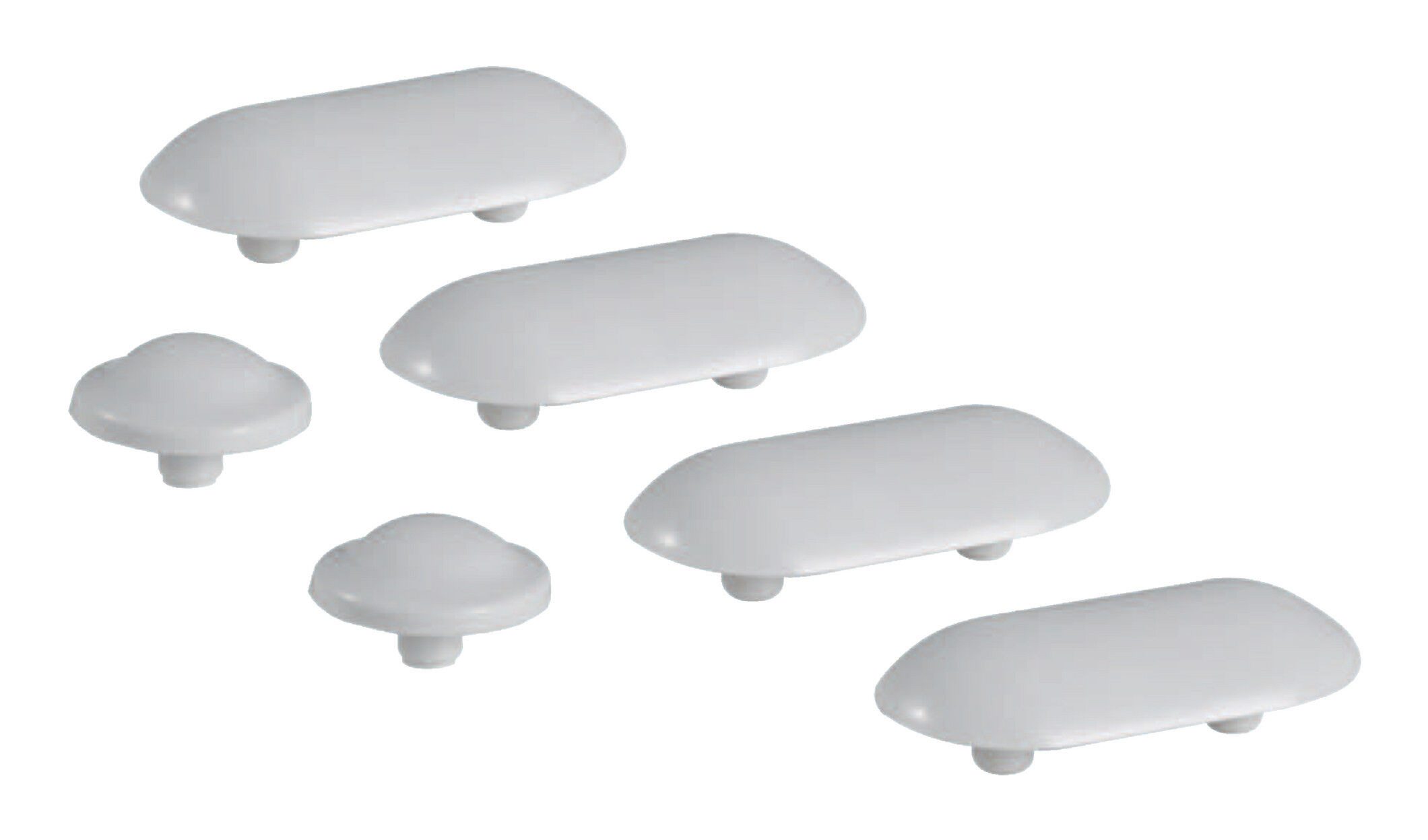 GEBERIT WC-Sitz Puffer, Set für WC - Grau