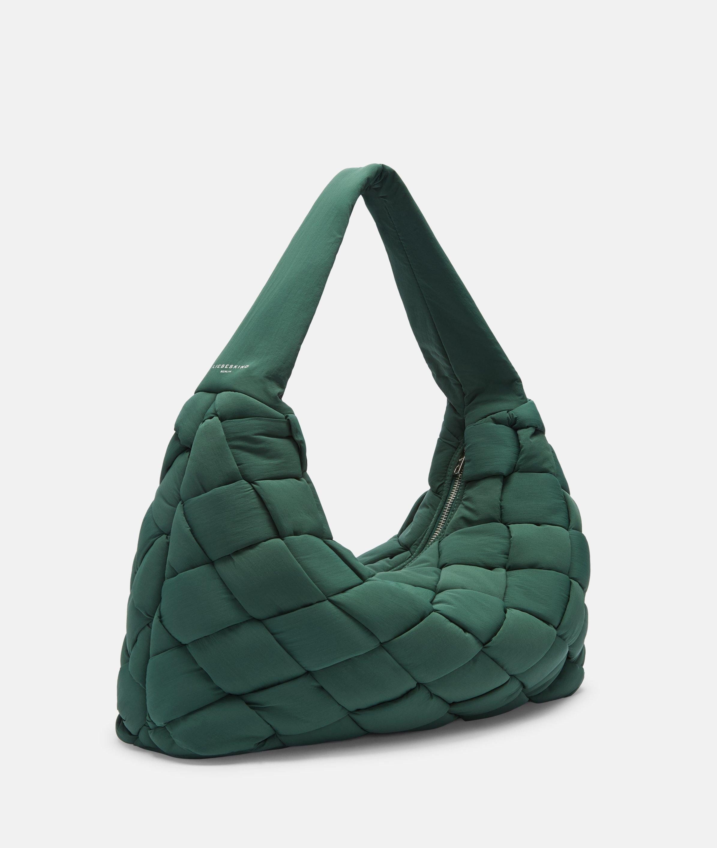 Liebeskind Berlin Schultertasche Nylon Bo Hobo L, Große Tasche aus Nylon mit wattierter Steppung