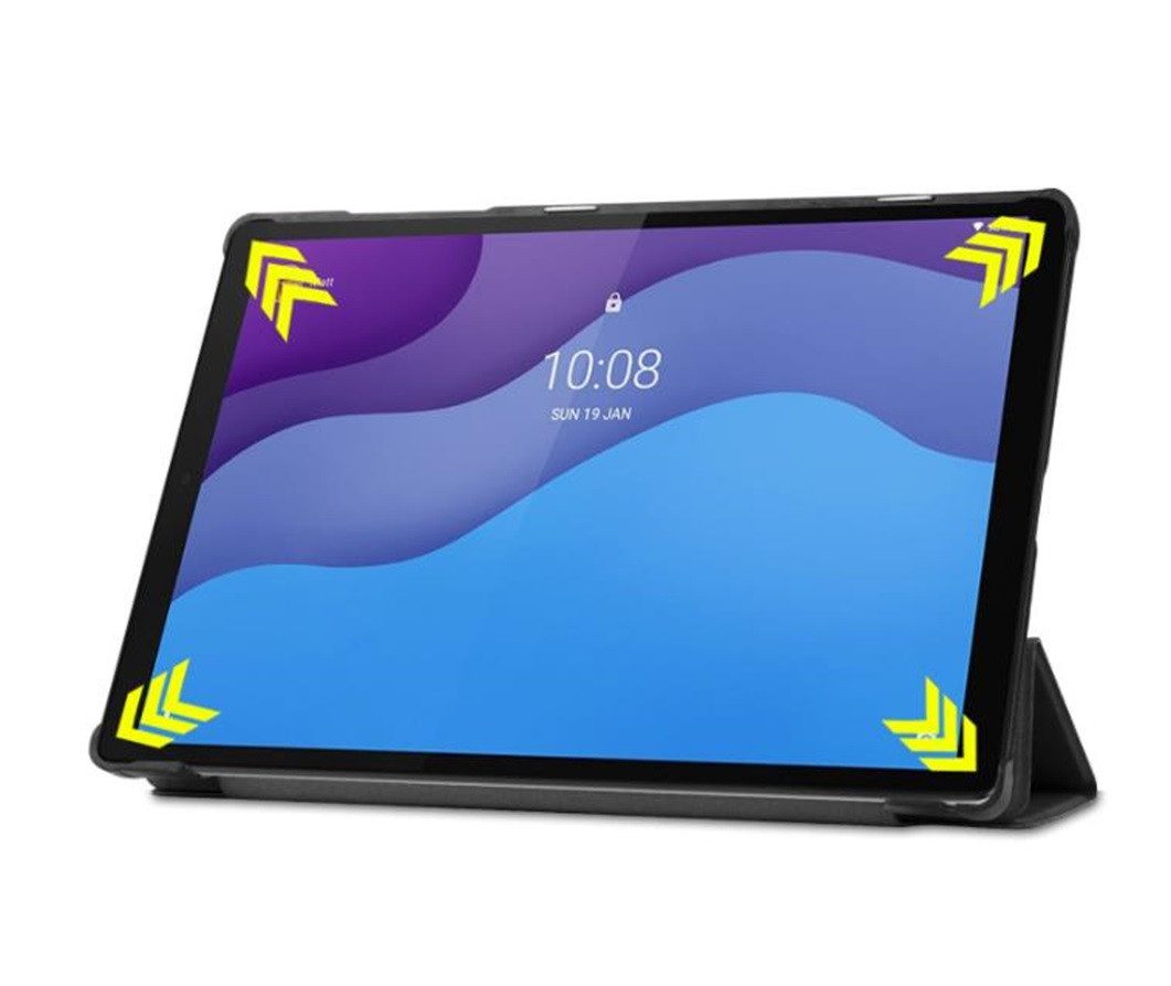 FroShop Tablet-Hülle Schutzhülle für Lenovo Tab M10 Plus 3rd Generation 10.6" 2022 TB125 TB128, Smart Cover Tablet Etui Tasche Hülle - Farbe ROSA MARMOR