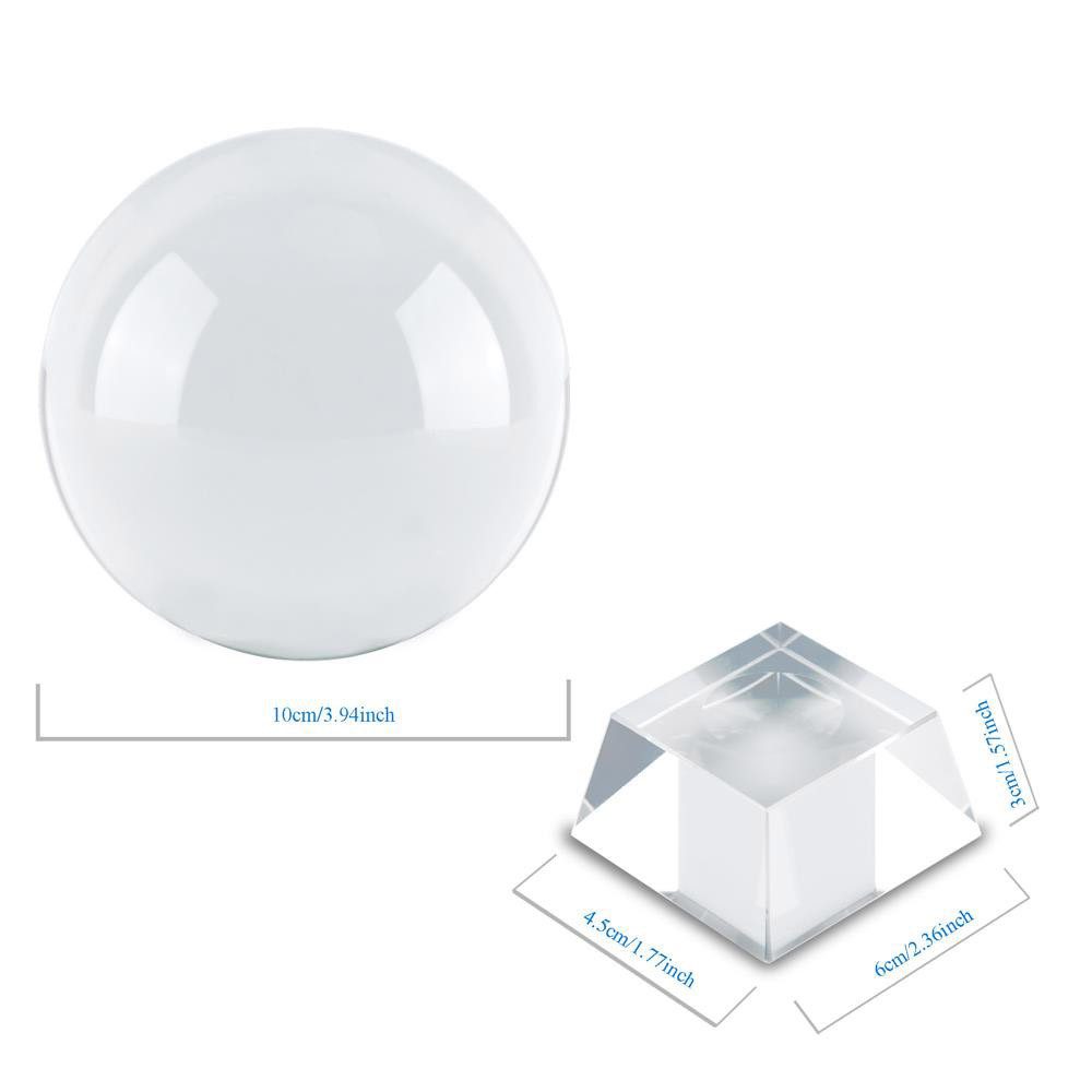 Intirilife Dekokugel, Kristallkugel mit Glasständer