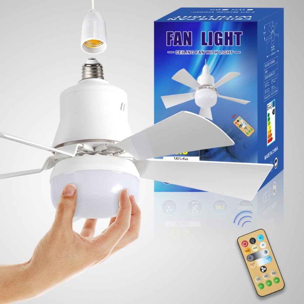QUBEBU Deckenventilator Ventilator mit Beleuchtung und günstig online kaufen
