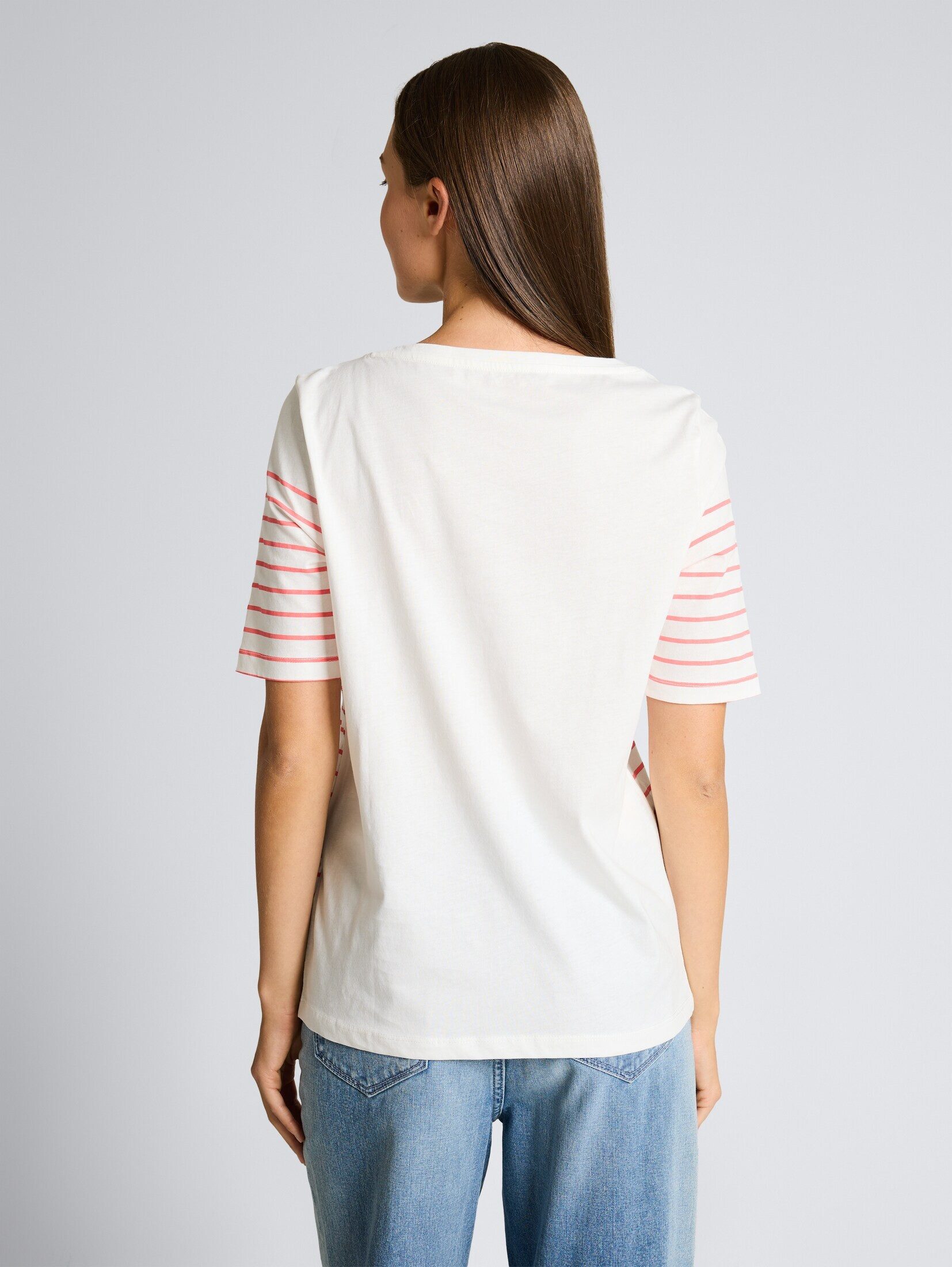 TOM TAILOR T-Shirt T-Shirt T-Shirt mit Streifenmuster