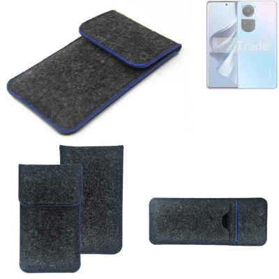 K-S-Trade Handyhülle für Oppo Reno10, Handy-Hülle Schutz-Hülle Filztasche Pouch Tasche Case Sleeve