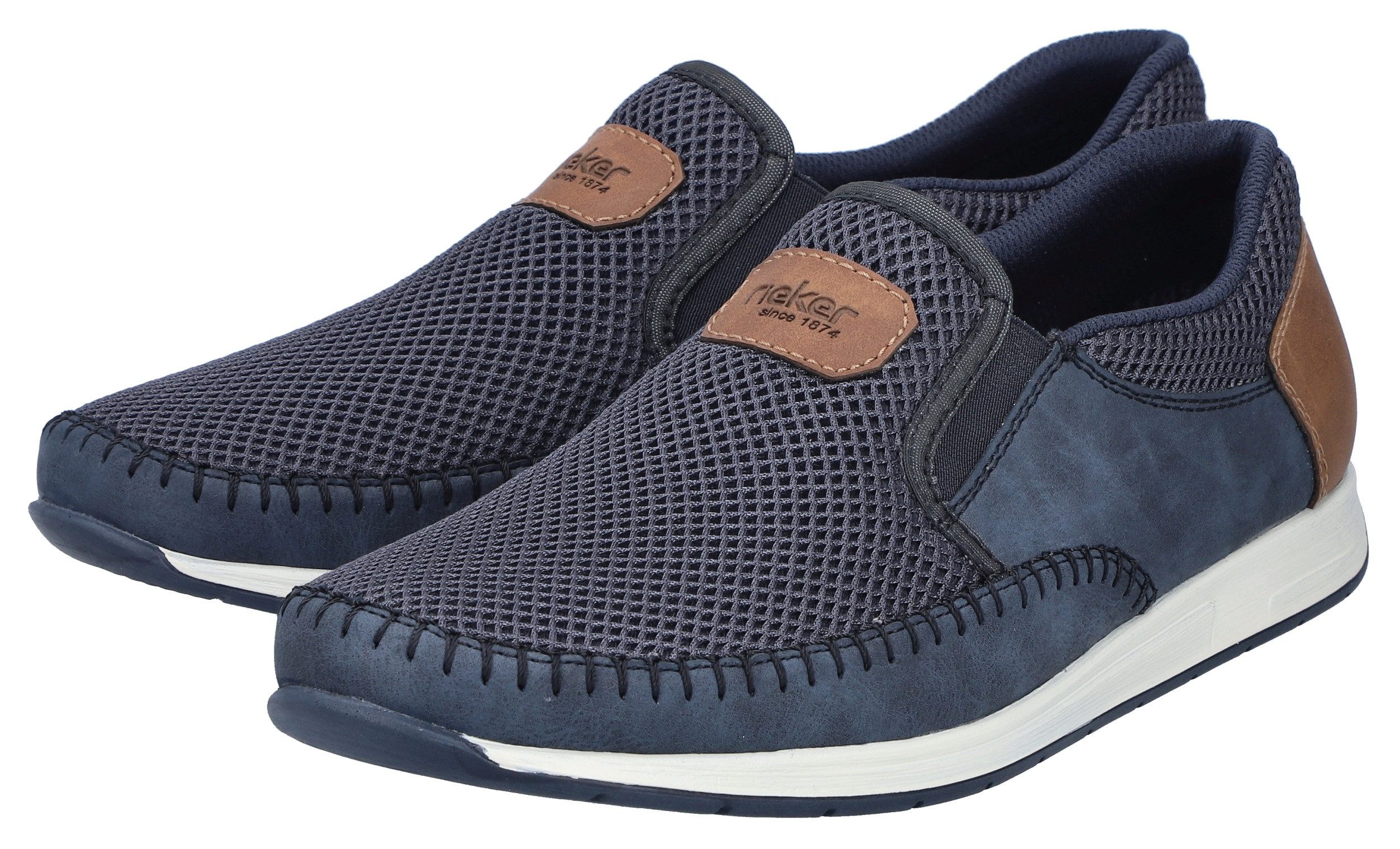 Rieker Slipper Slip-on Sneaker, Schlupfschuh mit Stretcheinsätze günstig online kaufen