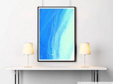 Sinus Art Poster Hellblaue Meeresoberfläche 60x90cm Poster