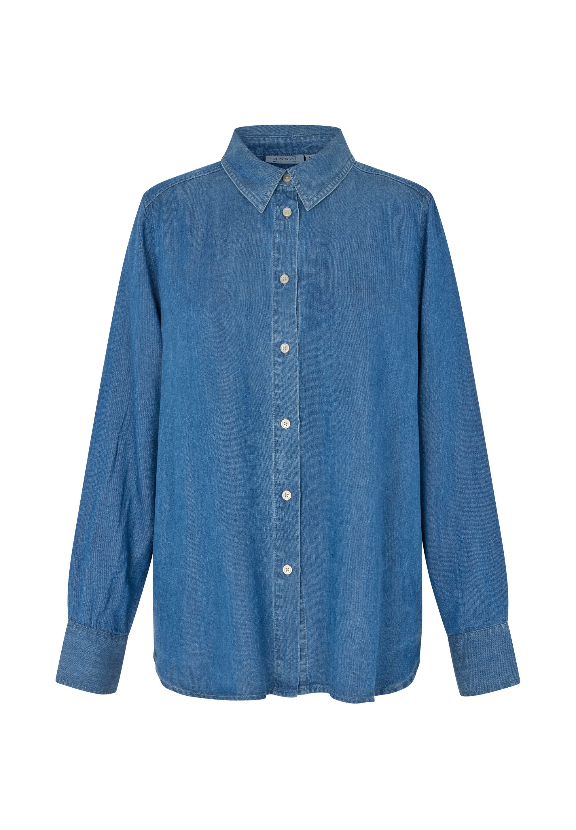 Masai Businesshemd MaIshana Hemdkragen, Abrundung, Langarm