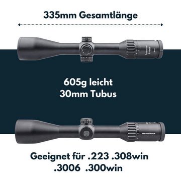 Vector Optics Vector Optics SCOM-15 Continental x6 2-12x50 G4 Hunting Zielfernrohr (Ideal für Jagd, Sport und Airsoft)