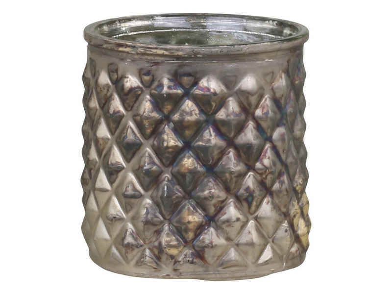 Chic Antique Teelichthalter Diamanten Muster