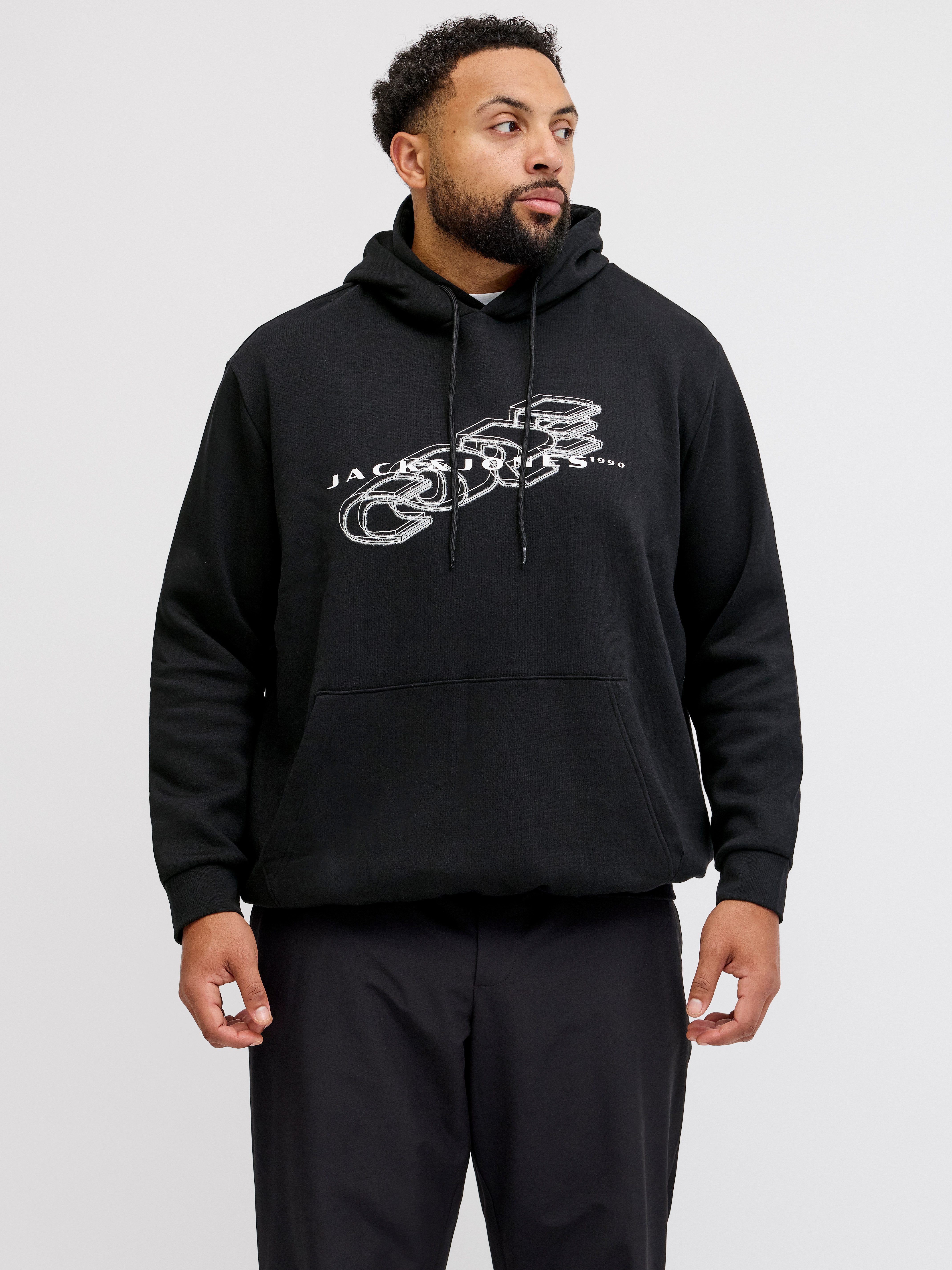 Jack & Jones PlusSize Kapuzensweatshirt JCOFUSION BRANDING SWEAT HOOD PLS günstig online kaufen