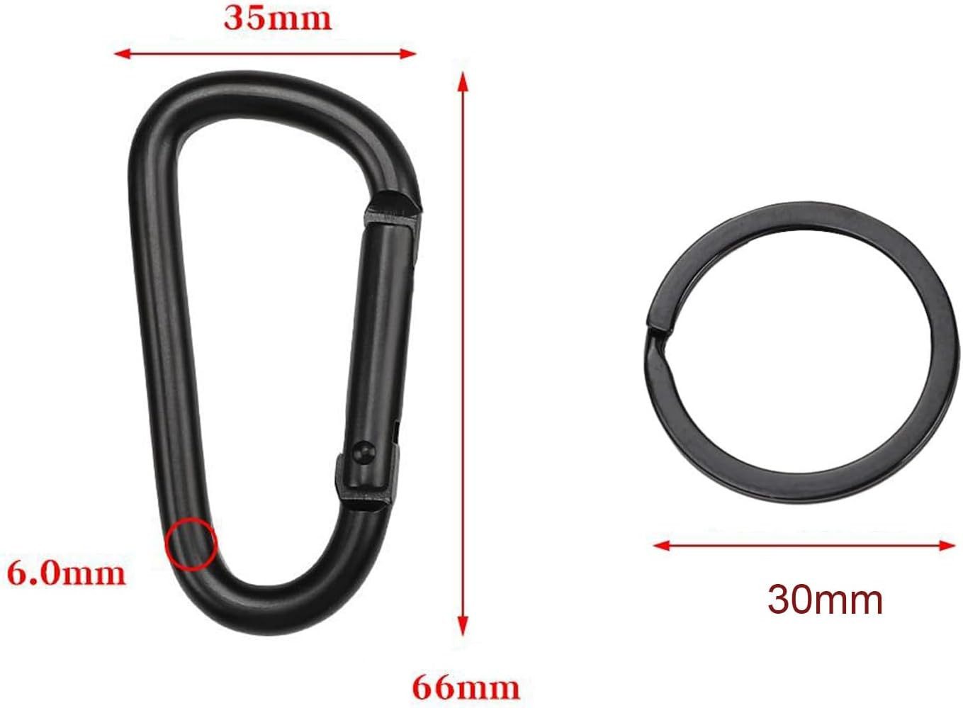 FELIXLEO Karabiner 2 Stück Karabinerhaken, Karabinerhaken Aluminium, 69 mm Karabiner Set, (1 St)