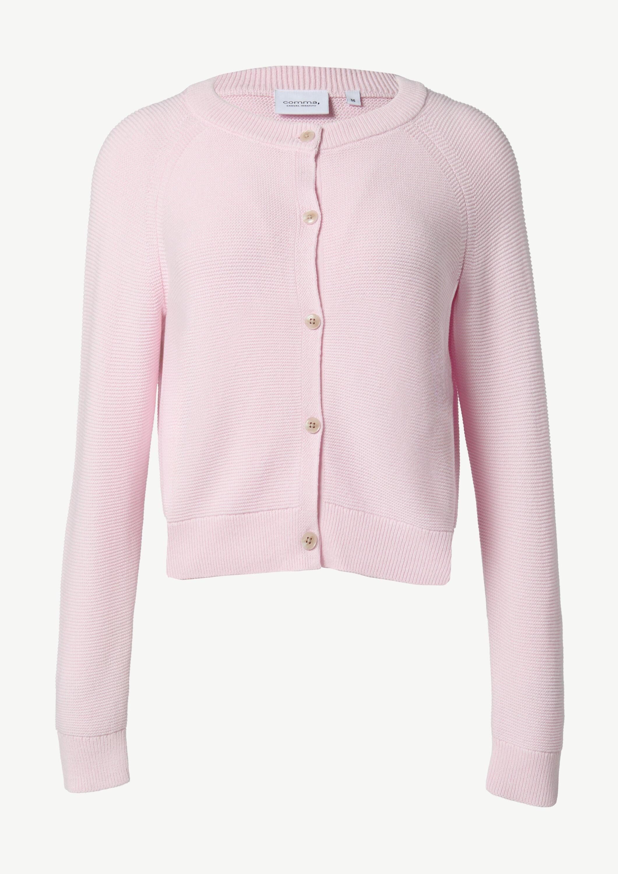 comma Cardigan Strickjacke Kurze Strickjacke mit Raglanärmeln