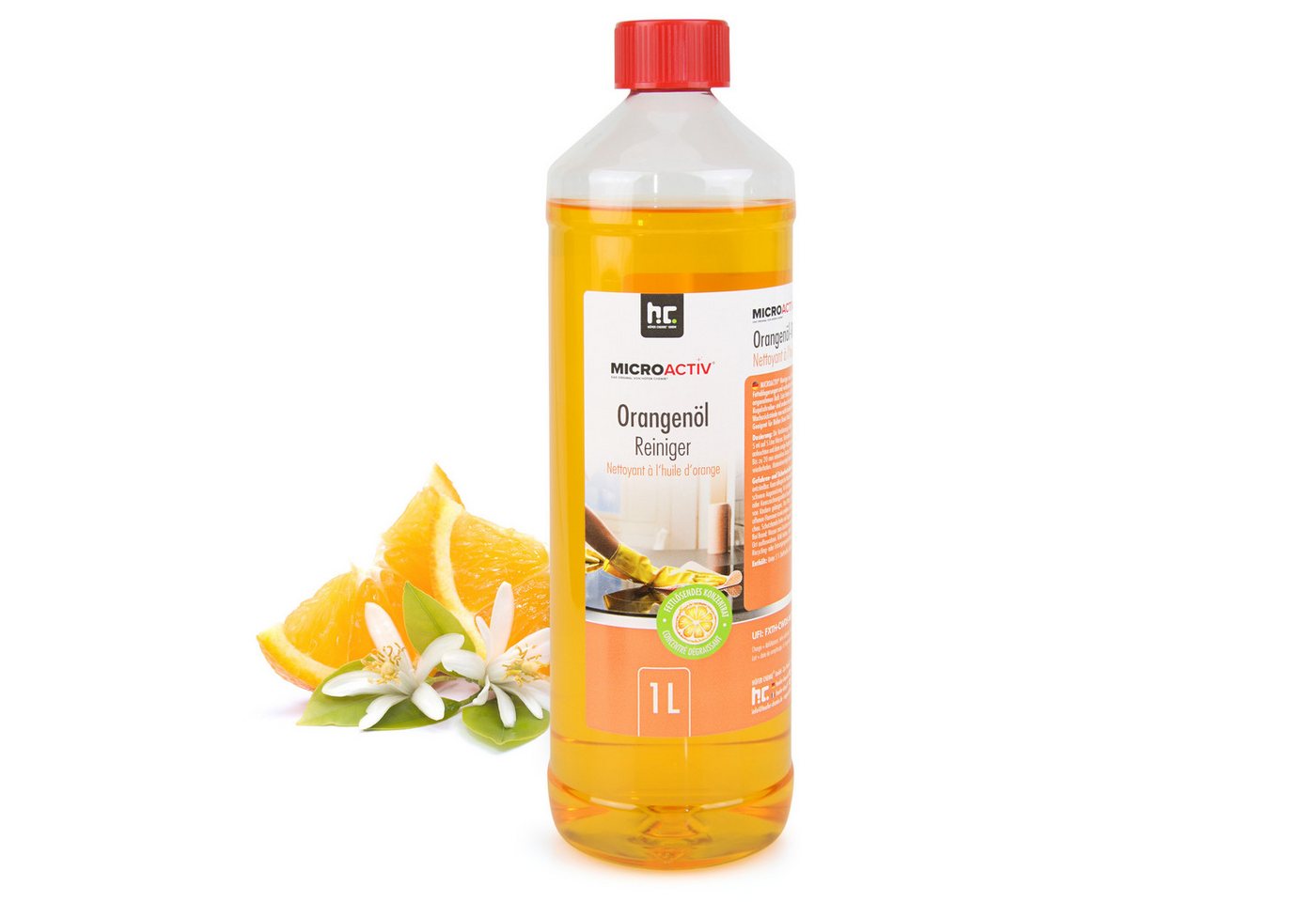 Thumbnail - Höfer Chemie GmbH 3 x 1 L Microactiv® Orangenöl Reiniger Konzentrat Grundreiniger