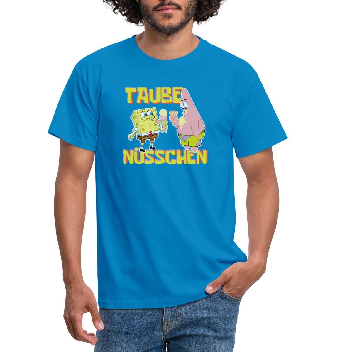 Spreadshirt T-Shirt SpongeBob Schwammkopf Taube Nüsschen Patrick Eis Männer günstig online kaufen