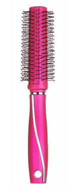 Berilo Rundbürste LOCKENHAARBÜRSTE 24cm Silikon mit Noppen Haarbürste (Pink-46), Rundbürste Massagebürste Fönbürste Rund Massage Haar Kamm Bürste