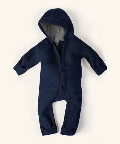 Ehrenkind Overall Walkoverall Baby aus Natur Schurwolle mit Reißverschluss Wollwalk Overall Baby