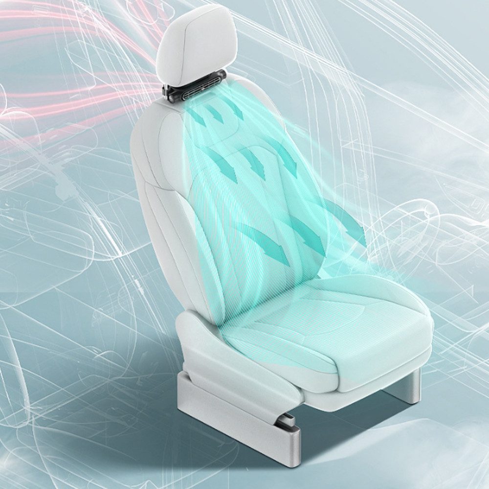Minicloss Mini USB-Ventilator Auto Ventilator, Autositz Kühlventilator Einstellbare, für alle Autos Jeep Van RV LKWs Rücksitz Vordersitz