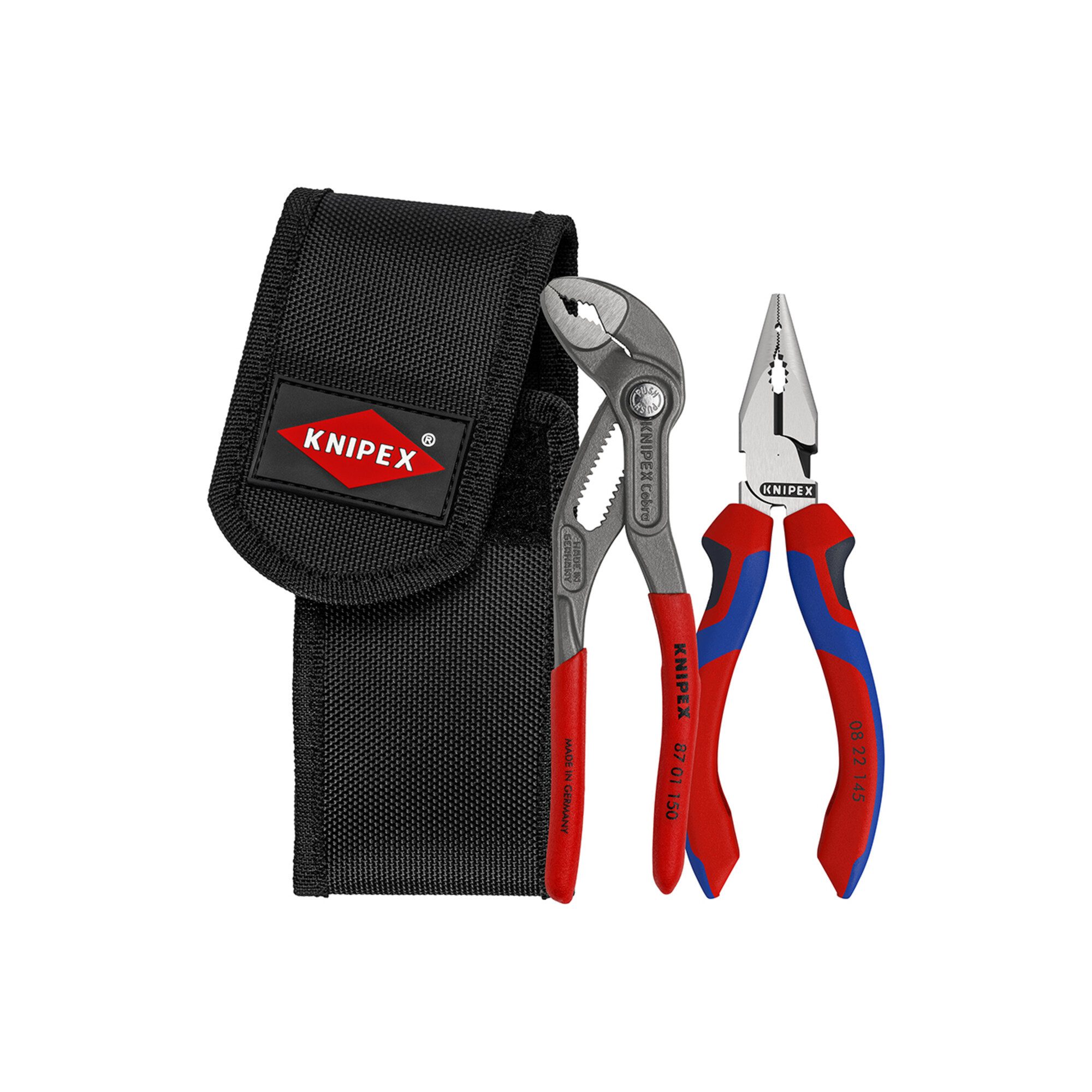 Knipex Zangenset KNIPEX 00 20 72 V06 Mini-Zangenset in Werkzeuggürteltasche 1 x 08 22 1