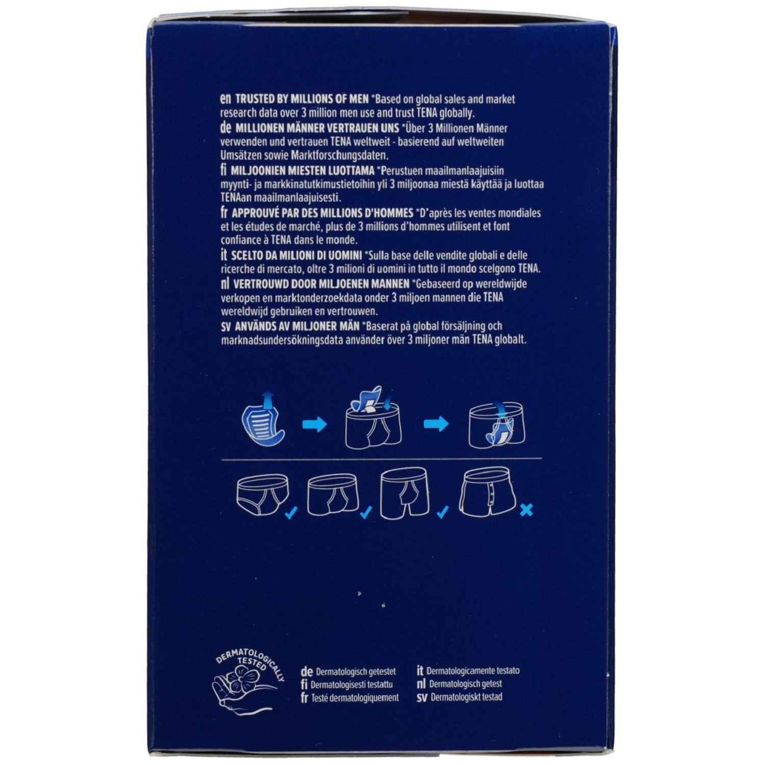 TENA Inkontinenz-Einlage TENA MEN Active Fit Level 0 Inkontinenz Einlagen, Level 0 - wenig, 14-St.